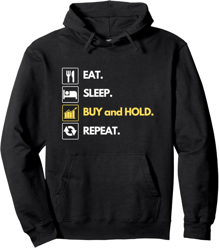Essen Sie Schlaf kaufen und halten Repeat Invest-Aktien Pullover Hoodie