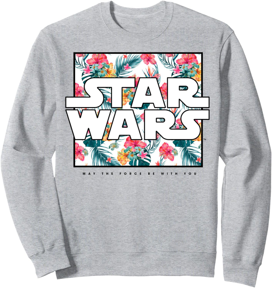Star Wars May The Force Be With You Floral Box Logo Sweatshirt