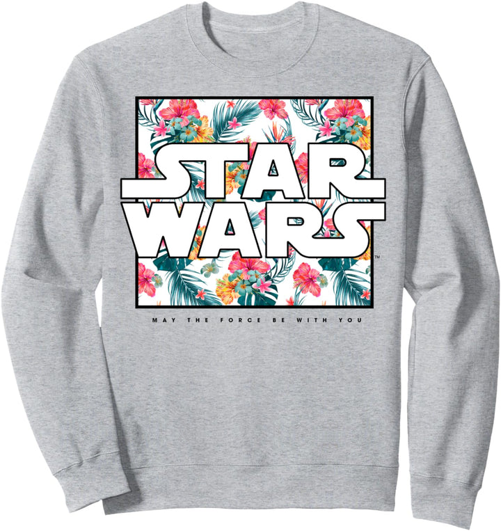 Star Wars May The Force Be With You Floral Box Logo Sweatshirt