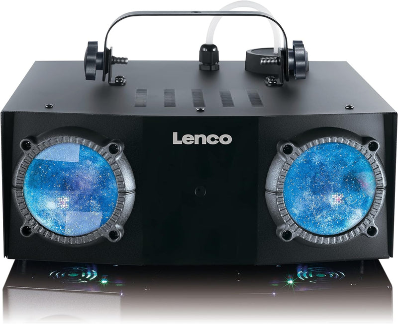 Lenco LFM-110 Dual Matrix RGB Partylicht - mit Nebelmaschine - integrierte Lichtshowprogramme - 1 Li