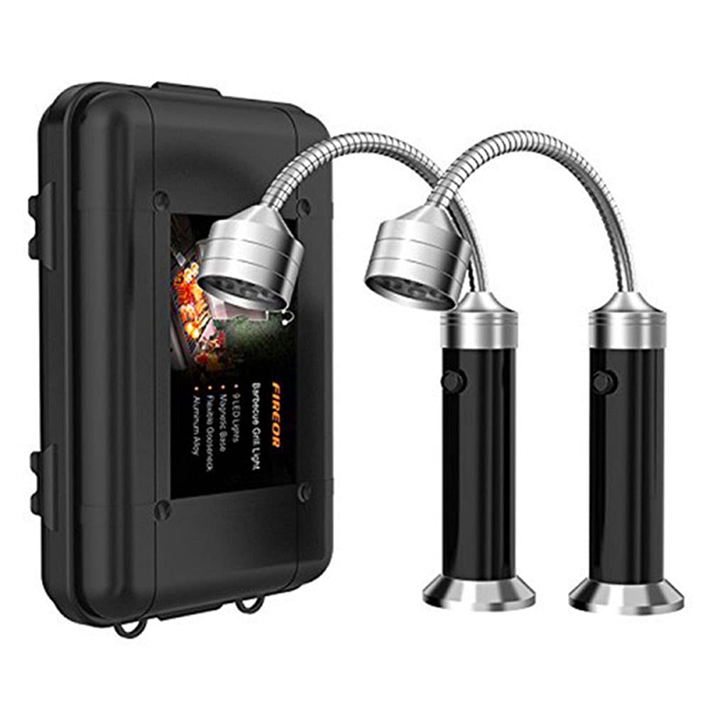 TopHomer BBQ Grill Licht, 2er Pack Magnetische Grilllampe BBQ Licht 360 Grad Drehwinkel Flexible Sch