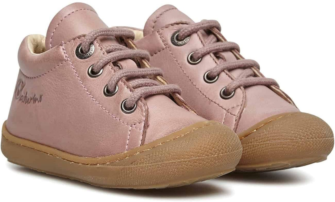 Naturino Cocoon-Lauflernschuhe aus Nappaleder, Rosa 18