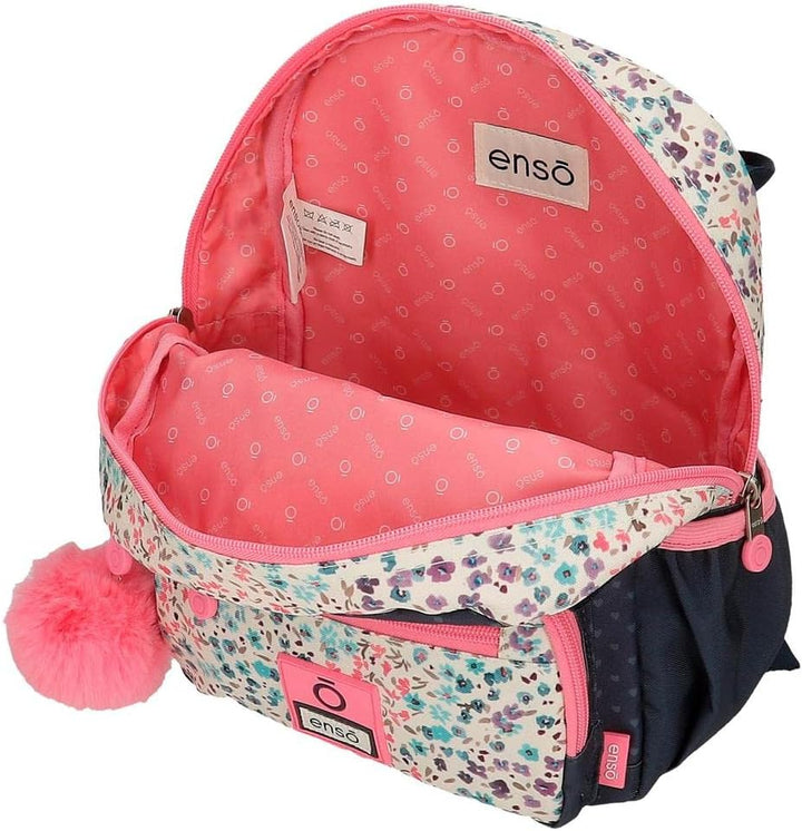 Enso Travel Time Kleiner Rucksack, Blau, 23 x 28 x 10 cm, Polyester, 6,44 l, Kleiner Rucksack