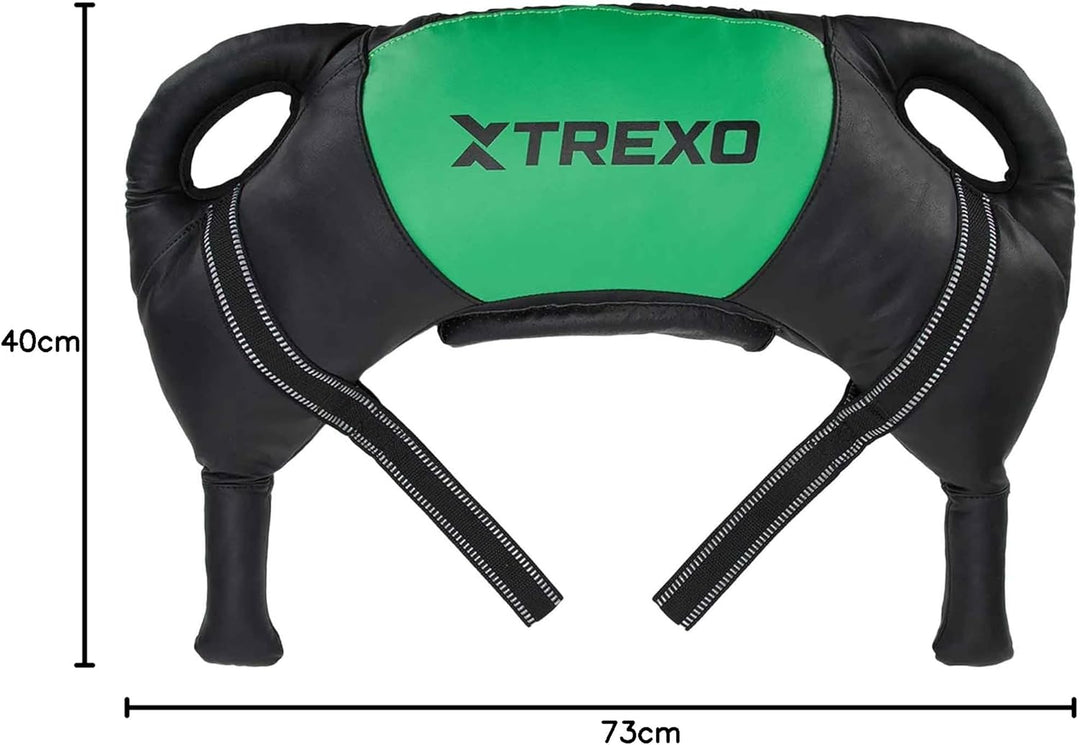 TREXO Bulgarian Exercise Bag 15 kg Krafttraining Fitness Ausdauer Perfekt für Zuhause und Fitnessstu