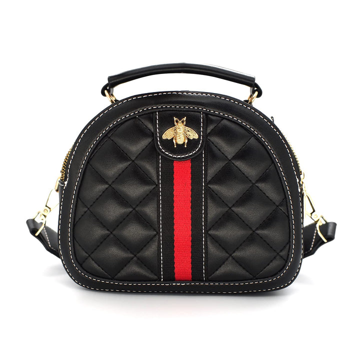 Beatfull Designer Bee Crossbody Bags for Women Leather Quilted Shoulder Purse Small Top Handle Handb