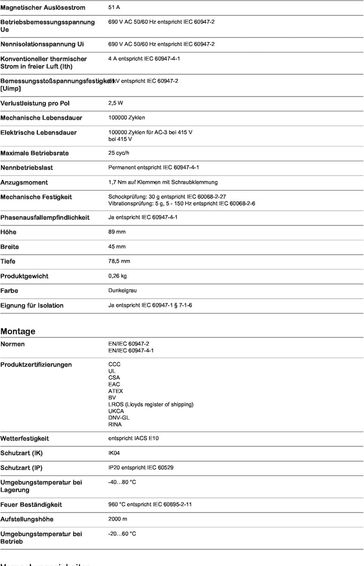 Schneider Electric | GV2ME08 - Motorschutzschalter, 3p, 2,5-4A, Tasterbetätigung, Schraubanschluss -