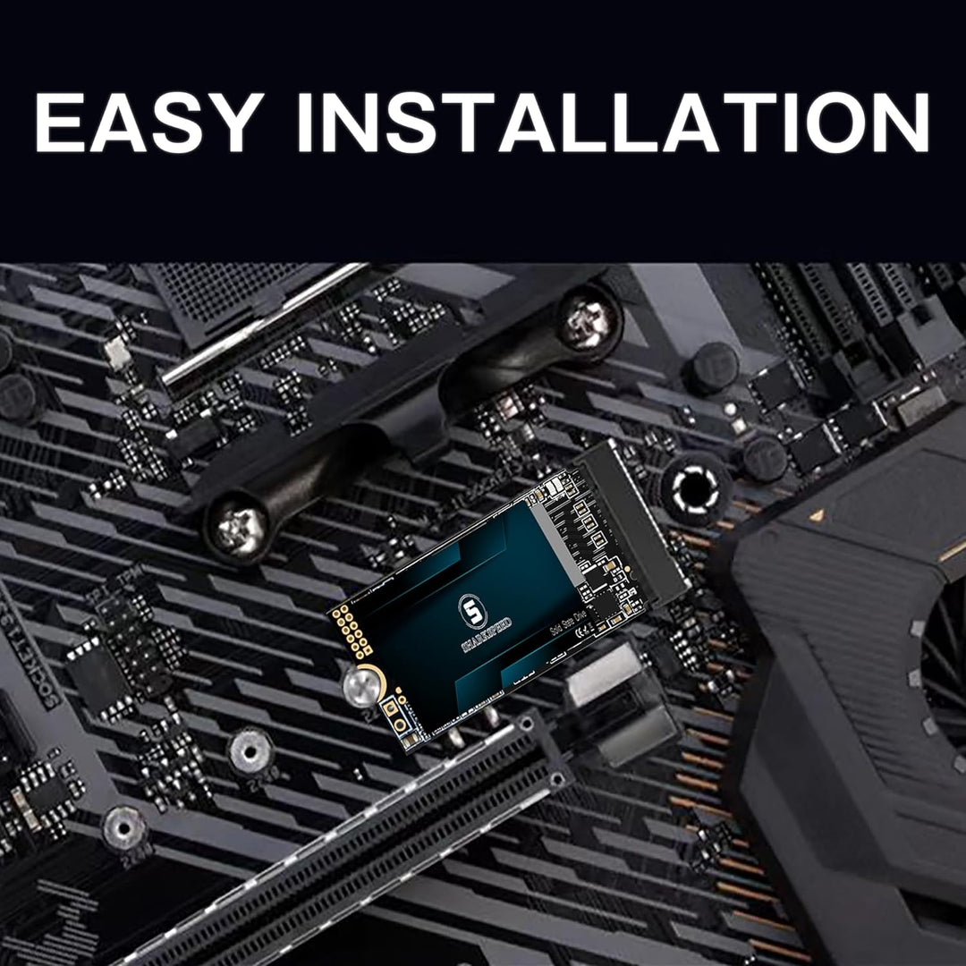 SSD 512GB M.2 2242 NVMe 42mm PCIe Gen 3.0x4， Lesen bis zu 2.200MB/s, Festplatte Interne Solid State
