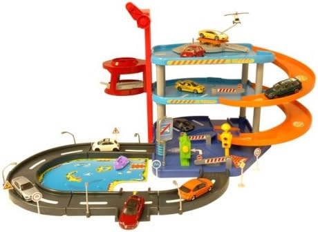 Bburago 30025 30025-Autobahn Zubehor-Parkgarage-Parking Playset, Standard