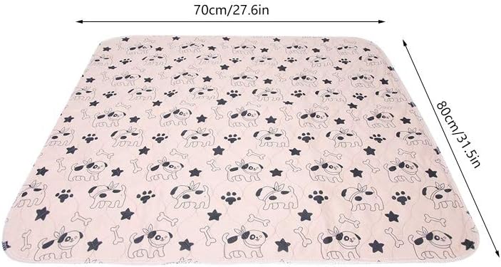 Oumefar 3 Grössen Wasserdichtes Hunde Pee Pad Niedliche saugfähige Whelping Pads rutschfeste Welpen