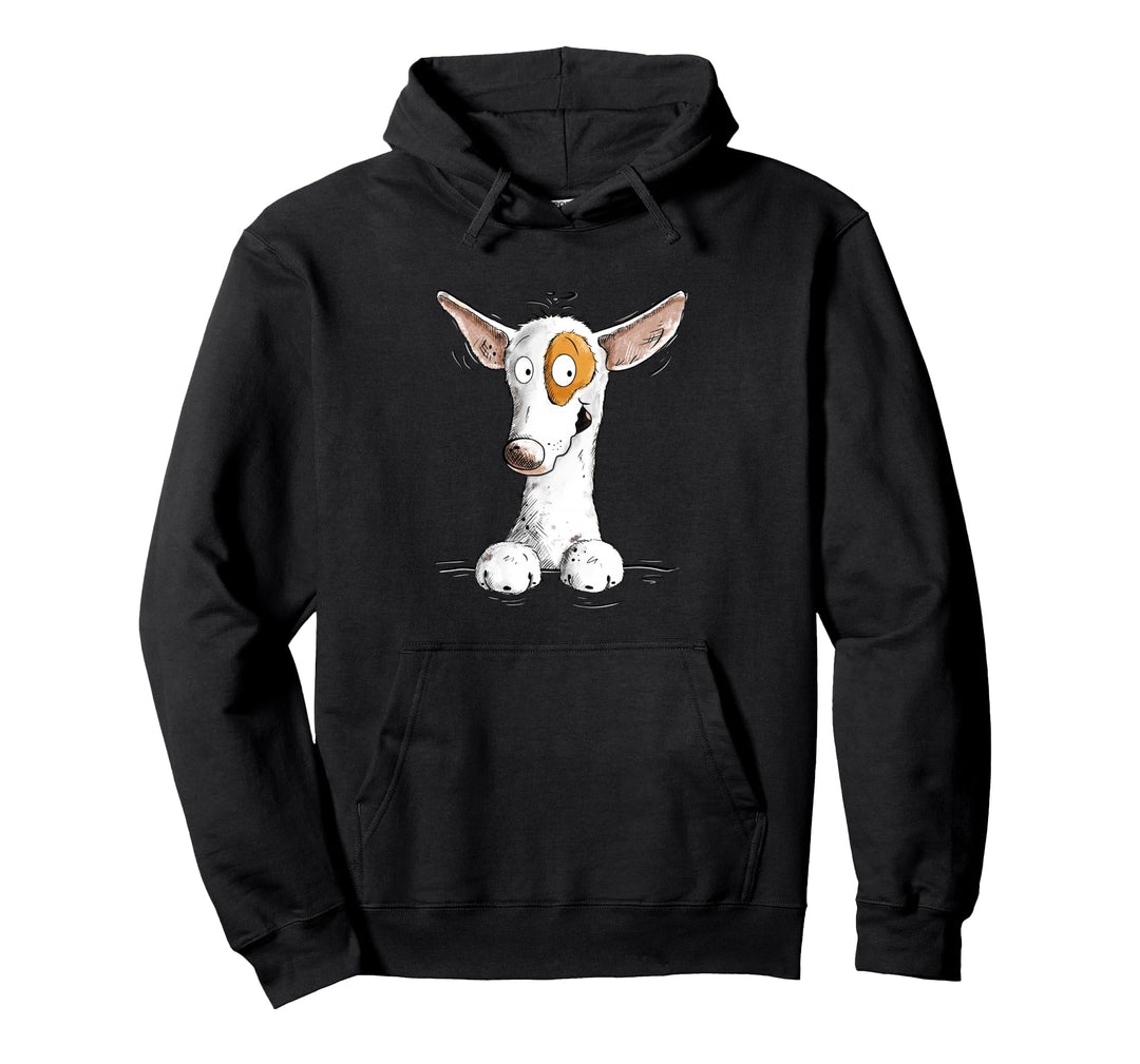 Podenco Hundemotiv Comic Windhund Pullover Hoodie