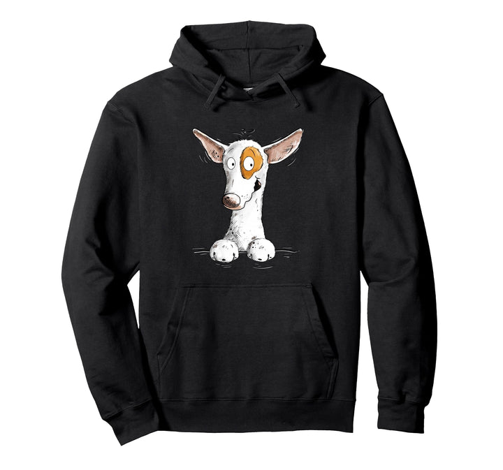 Podenco Hundemotiv Comic Windhund Pullover Hoodie