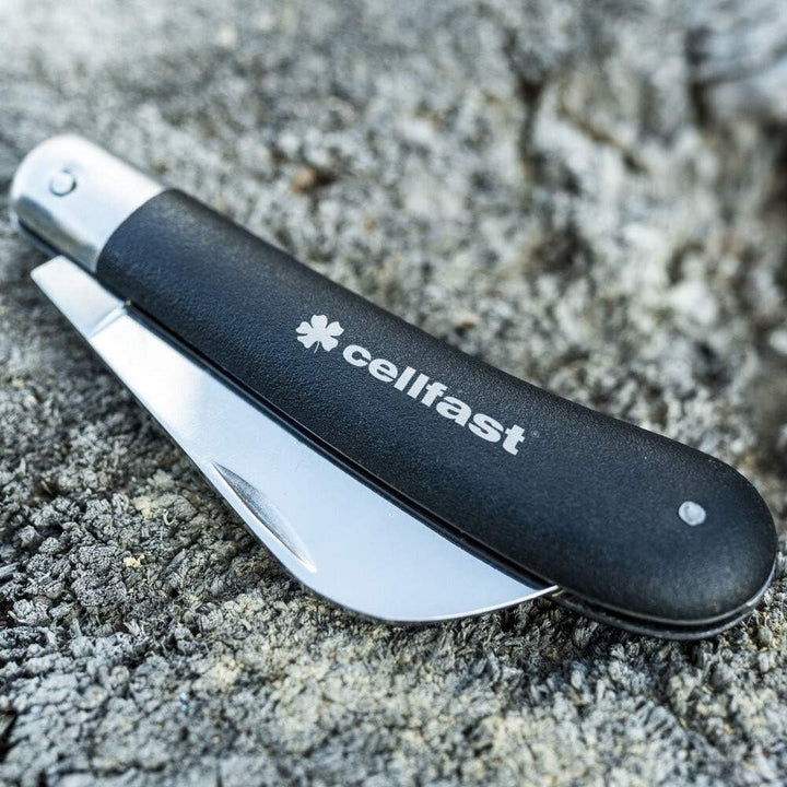 Cellfast Gartenhippe Gartenmesser Gärtnermesser Blumenmesser Okuliermesser IDEAL Blau
