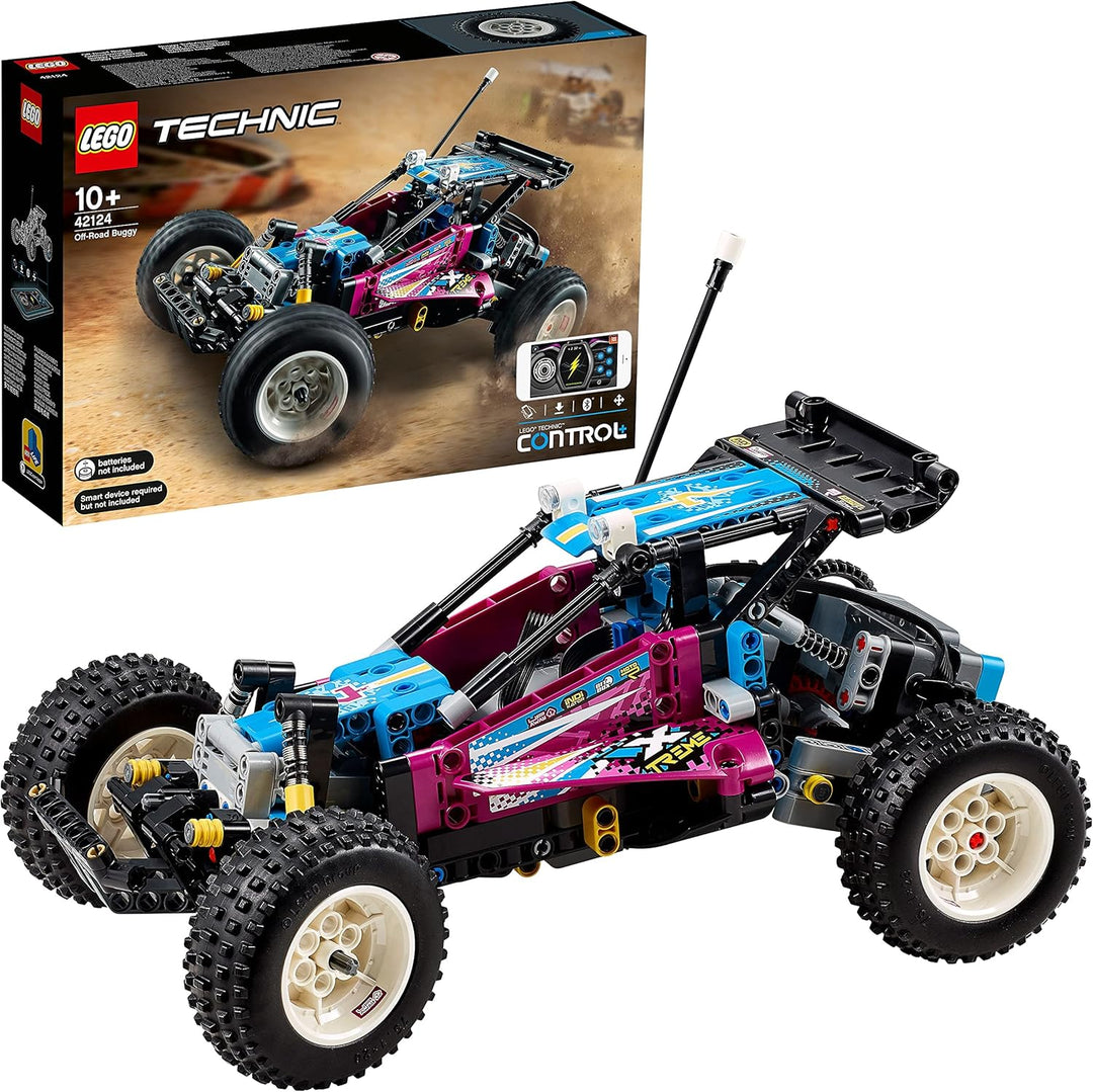 LEGO 42124 Technic Geländewagen, Control+ App-gesteuertes Rennauto Spielzeug für Jungen und Mädchen