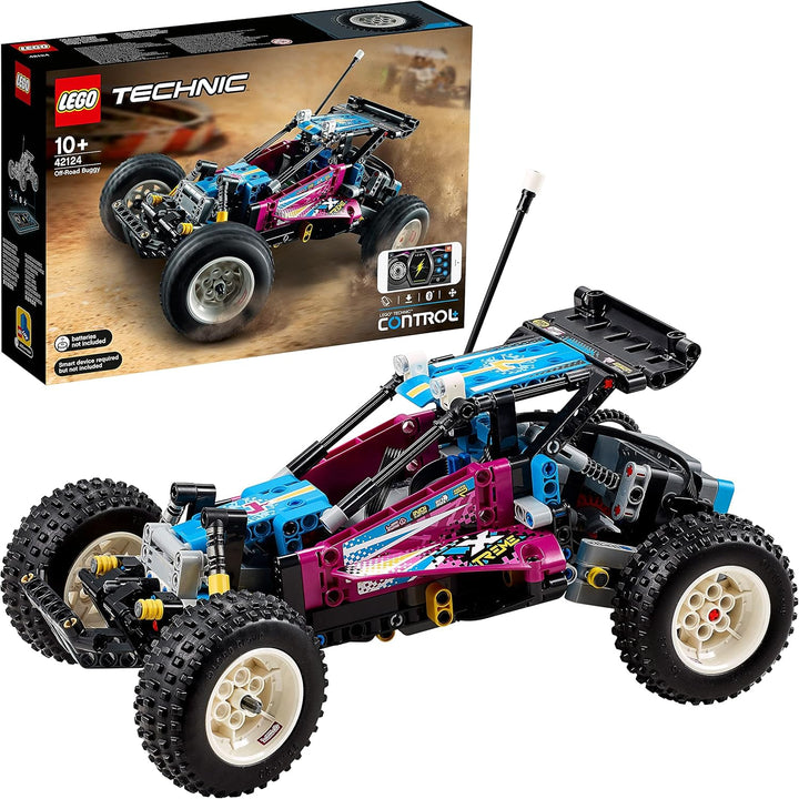 LEGO 42124 Technic Geländewagen, Control+ App-gesteuertes Rennauto Spielzeug für Jungen und Mädchen