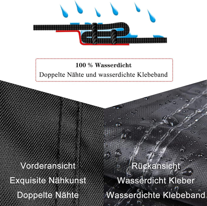 EKQSGLC Sonneninsel Abdeckung, 600D Sonneninsel Schutzhülle Wasserdicht, Sonneninsel Abdeckhaube mit