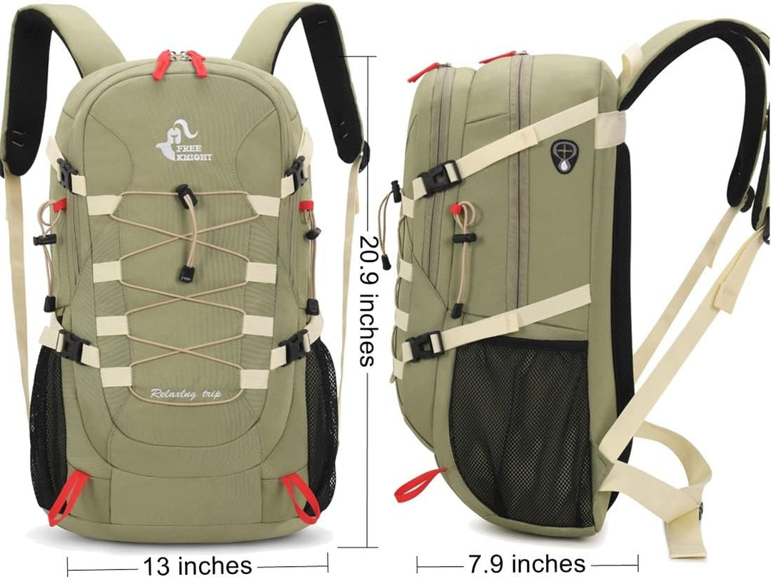Bseash 40L Leichter wasserdichter Wanderrucksack mit Regenschutz, Outdoor Sport Reise Tagesrucksack