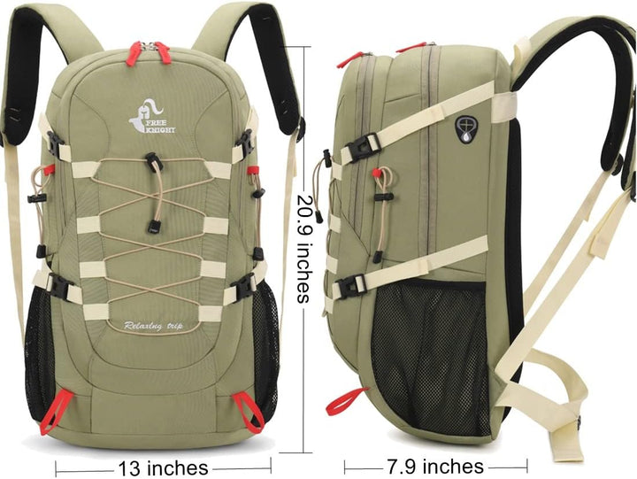 Bseash 40L Leichter wasserdichter Wanderrucksack mit Regenschutz, Outdoor Sport Reise Tagesrucksack