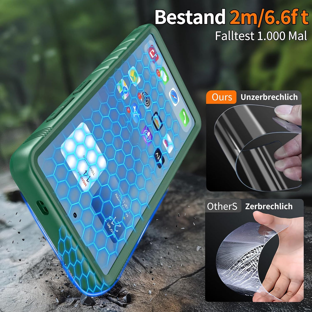 Cozycase TOP Militärschutz 360 Hülle Für Samsung Galaxy S24 Ultra, Grün Für Samsung Galaxy S24 Ultra