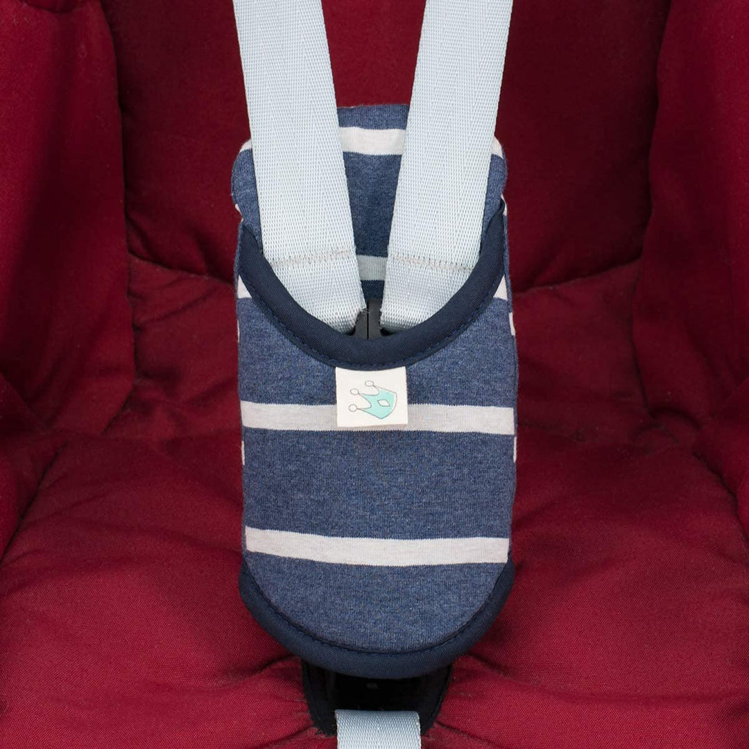 JYOKO KIDS Baumwoll-Schrittpolster für Autositz und Kinderwagen Gruppe 0 bis 3 Jahre, kompatibel mit