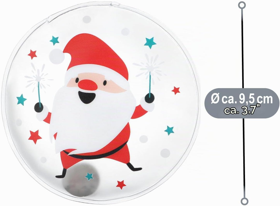 com-four® 6X Taschenwärmer wiederverwendbar - weihnachtliche Handwärmer - Wärmepad für kalte Tage un
