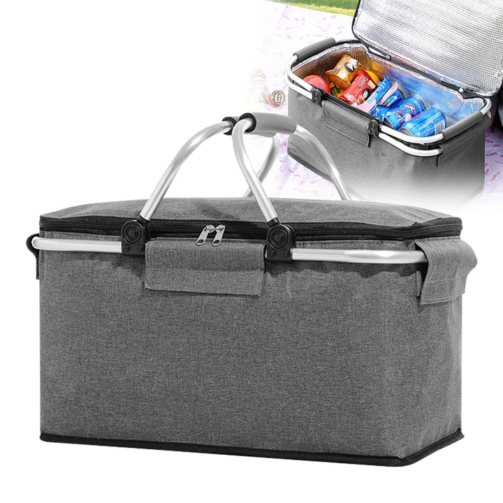 Einkaufskorb Kühltasche Gross Isolierkorb KüHlkorb KüHltasche Picknickkorb Picknicktasche mit Zwei G
