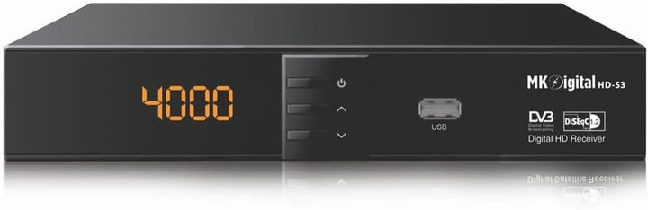 MK Digital HD-S3 1080p Full HD Sat Receiver Scart, HDMI, EPG USB Mediaplayer Astra-Hotbird-Türksat v