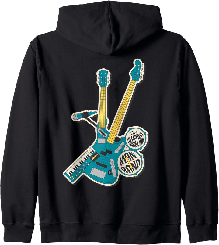 One Man Band 80er Jahre Design Musiker Geburtstagsgeschenk Frauen Männer Junge Kapuzenjacke