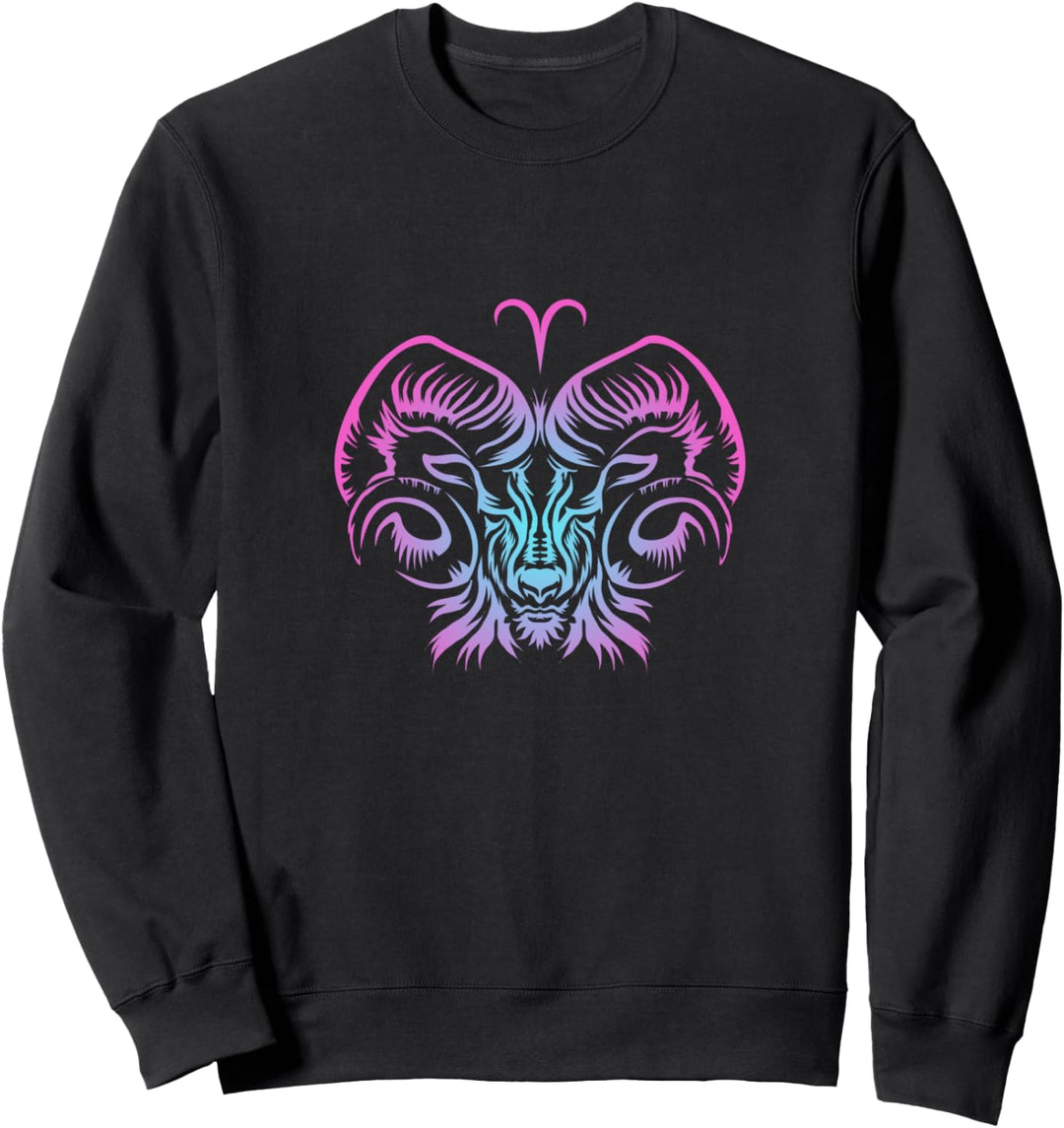 Widder Astrologie Symbol Sternzeichen Geburtstagsgeschenk Sweatshirt