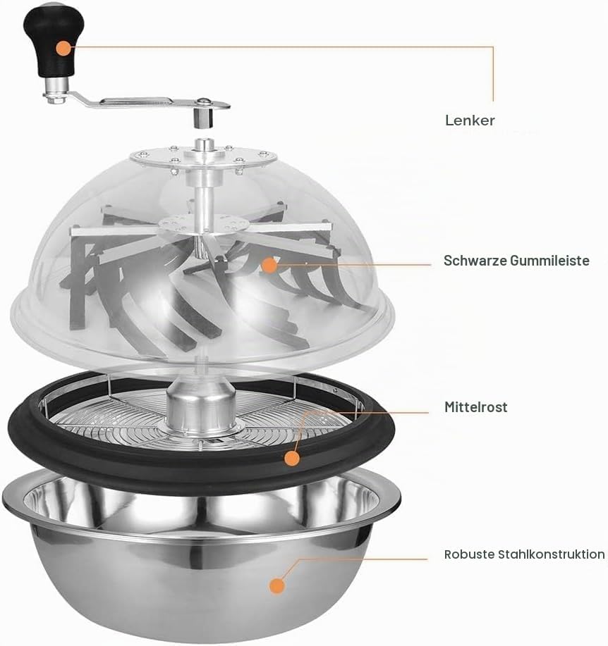 Mi hogar 16 Zoll Blatt Bowl Trimmer Maschine Twisted Spin Cut für Pflanze Knospe und Blume mit verbe