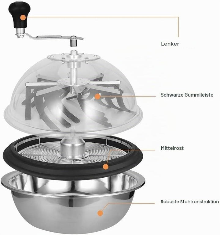 Mi hogar 16 Zoll Blatt Bowl Trimmer Maschine Twisted Spin Cut für Pflanze Knospe und Blume mit verbe