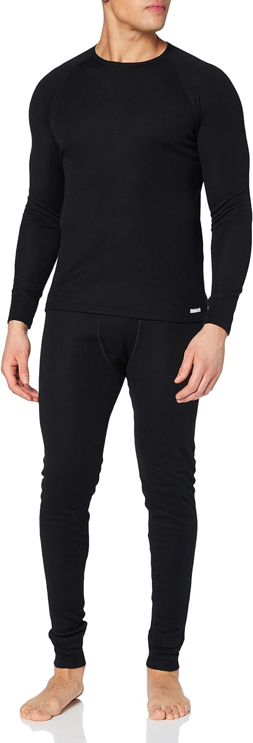CMP Herren Herren-Hemd-Hose-unterwäsche-Set Wäsche XXL Schwarz, XXL Schwarz