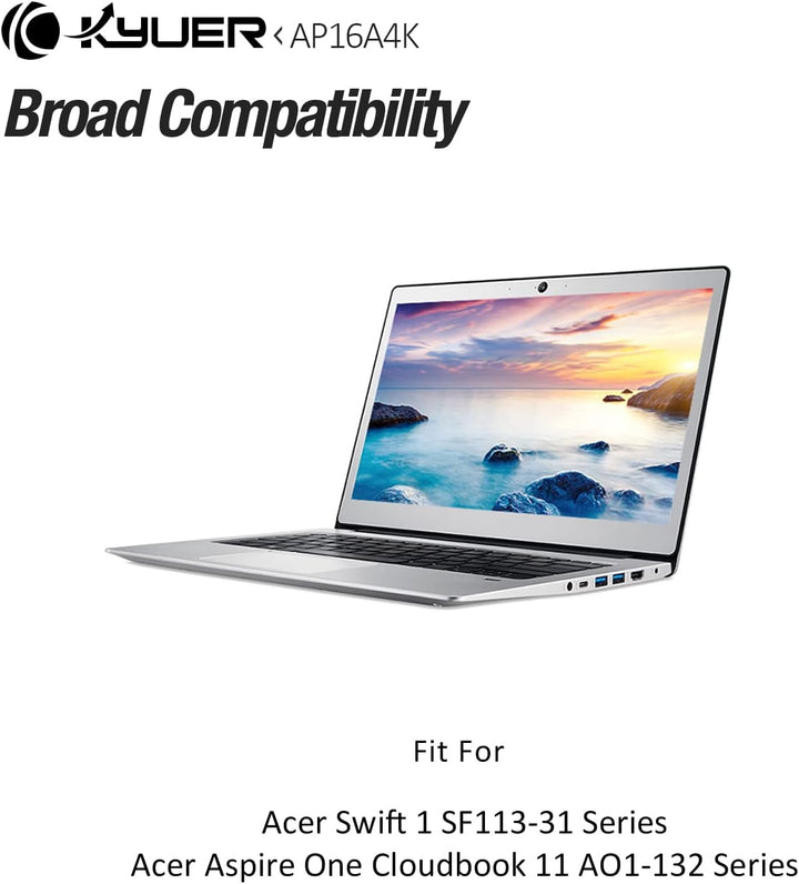AP16A4K Laptop Akku für Acer Swift 1 SF113-31 Aspire One Cloudbook 11 AO1-132 AO1-132-C5MV AO1-132-C