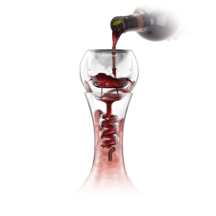 CKB Ltd Final Touch Glass Twister Aerator Attachment WDA918 - Weinbelüfter Wein-Dekantierer Kompatib