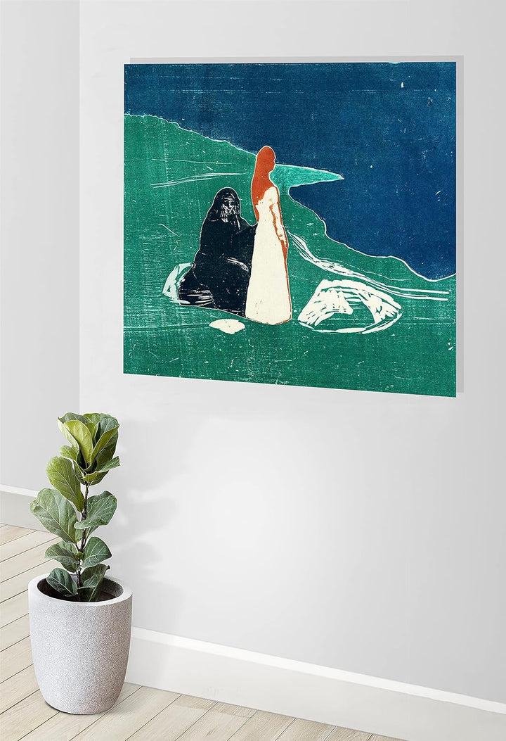 Edvard Munch Leinwandbilder, gerahmt, Wandkunst, Wohnzimmer, Schlafzimmer, Büro, 76 x 76 cm 76cm x 7