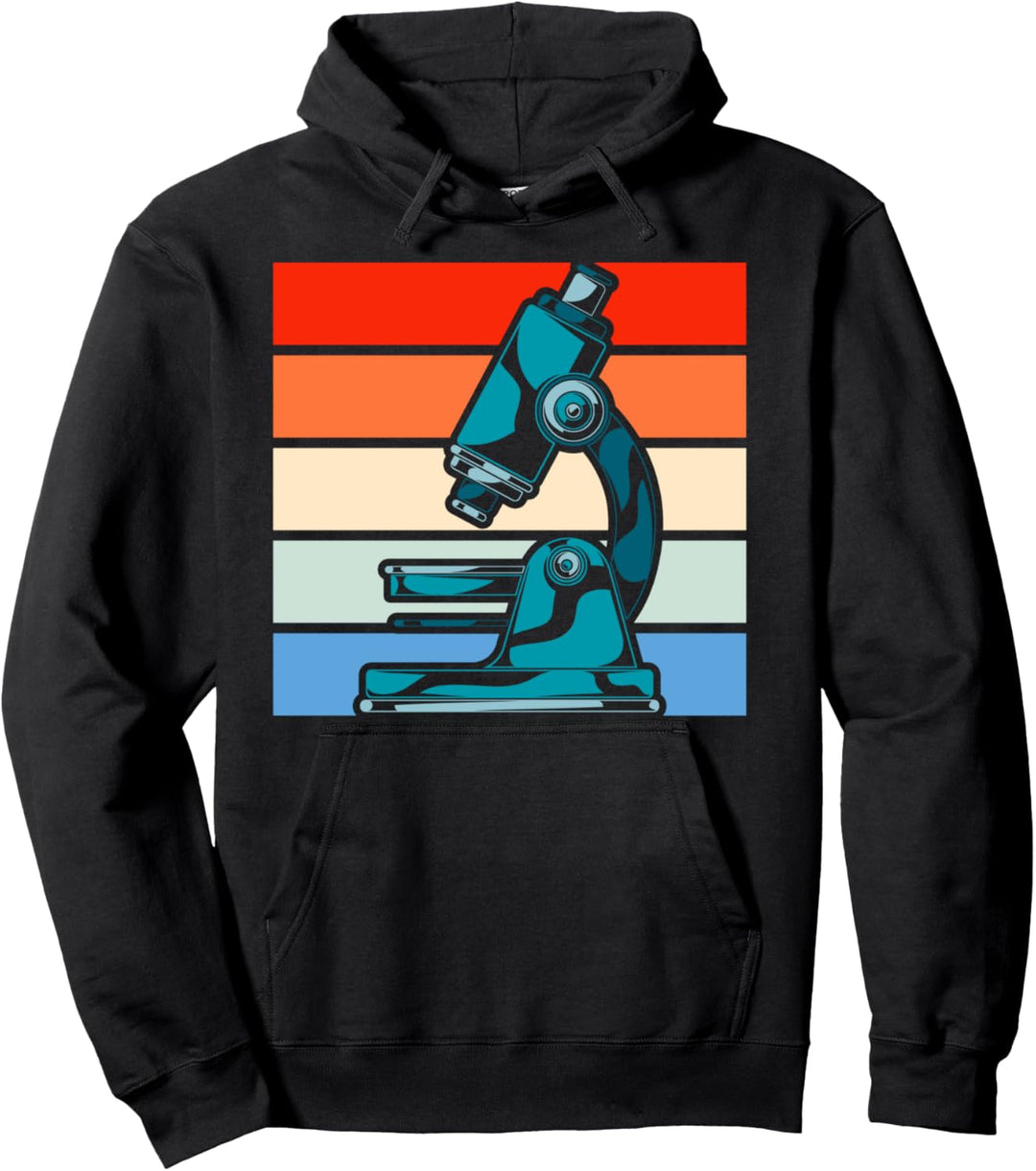Retro Mikroskop Mikrobiologe Labor Techniker MTLA Pullover Hoodie
