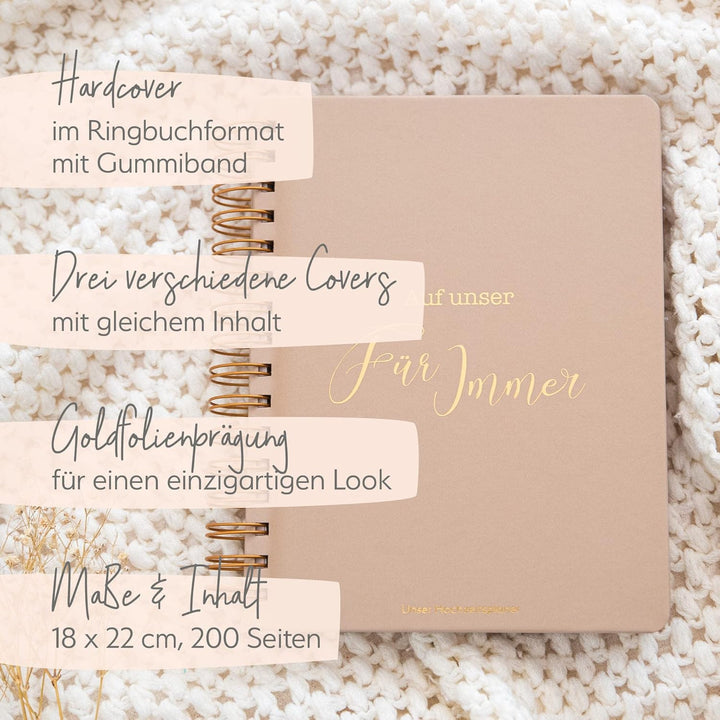 Visual Statements - Hochzeitsplaner - Organizer & Buch - Hochzeitsvorbereitung - Hochzeitskalender -