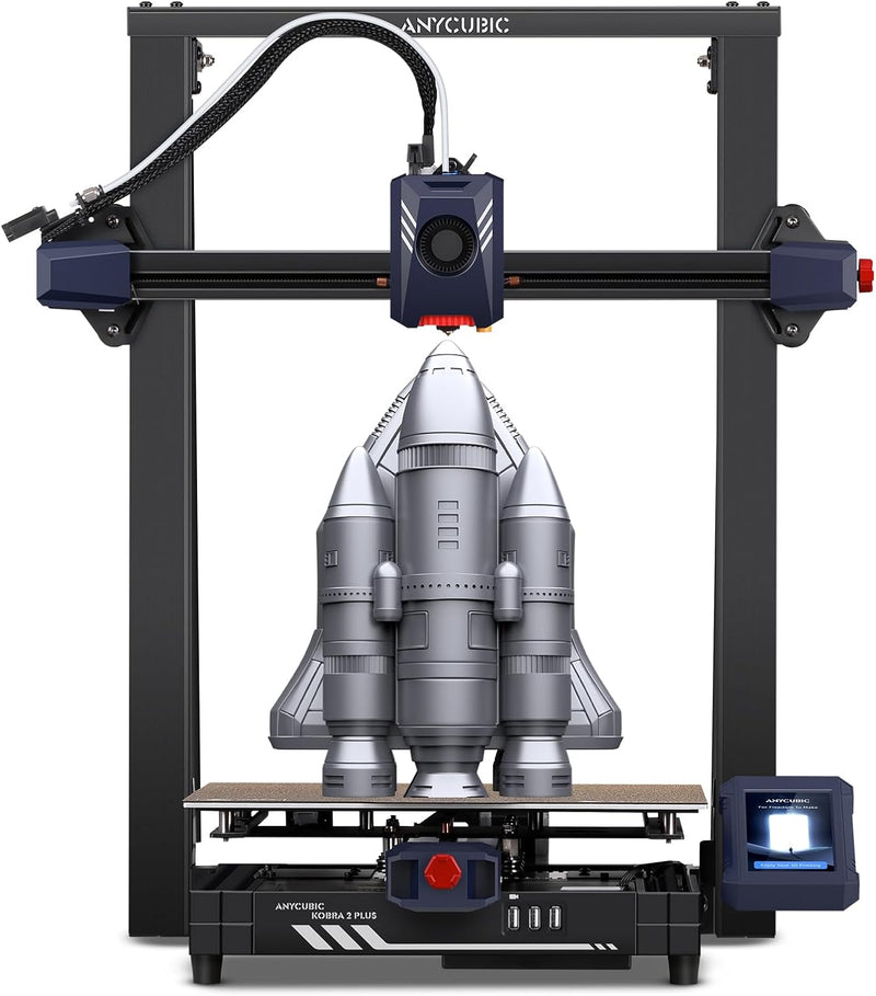 Anycubic Kobra 2 Plus 3D-Drucker, Grosse Druckgrösse 320 * 320 * 400mm, 500mm/s Hochgeschwindigkeits