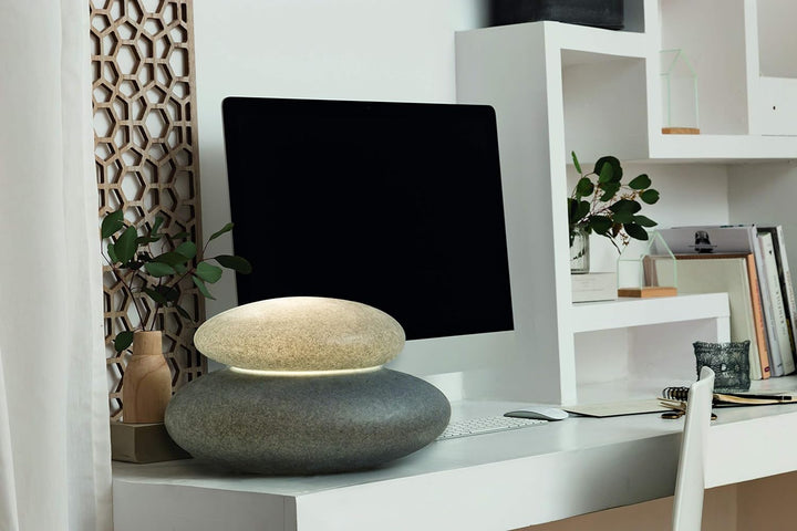 8 seasons design | Shining Stone Lampe E27, Polyethylen Stone Ø 39 cm LED Ø 39 cm Stone, LED Ø 39 cm