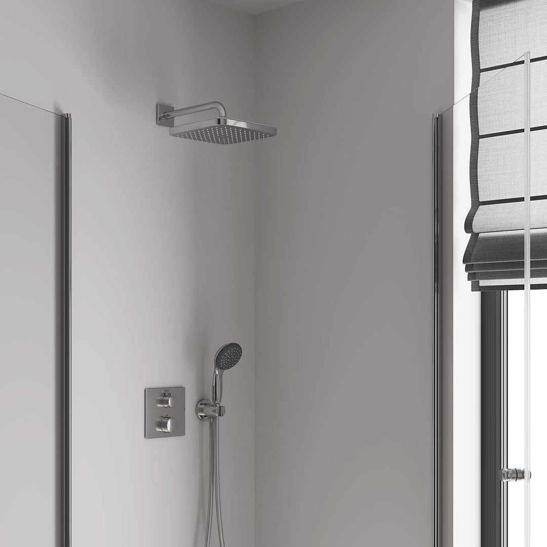 GROHE Vitalio Comfort 250 - Kopfbrause 1 Strahlart (9,5 l/min Durchflusskonstanthalter, Antikalk Sys