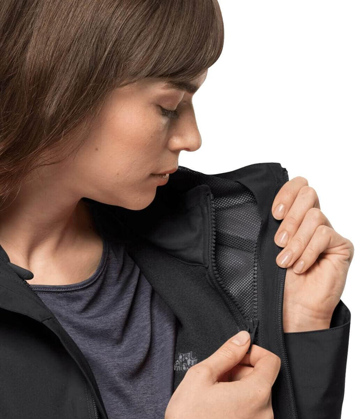 Jack Wolfskin Damen Moonrise 3in1 Jkt W Jacket XS Schwarz, XS Schwarz