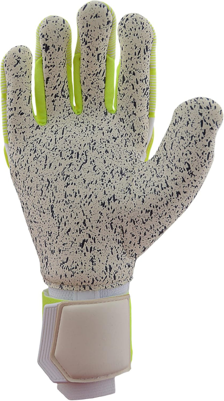 uhlsport Herren Pure Alliance Supergrip+ Reflex Handschuhe 9.5 weiss/fluo gelb/Schwarz, 9.5 weiss/fl