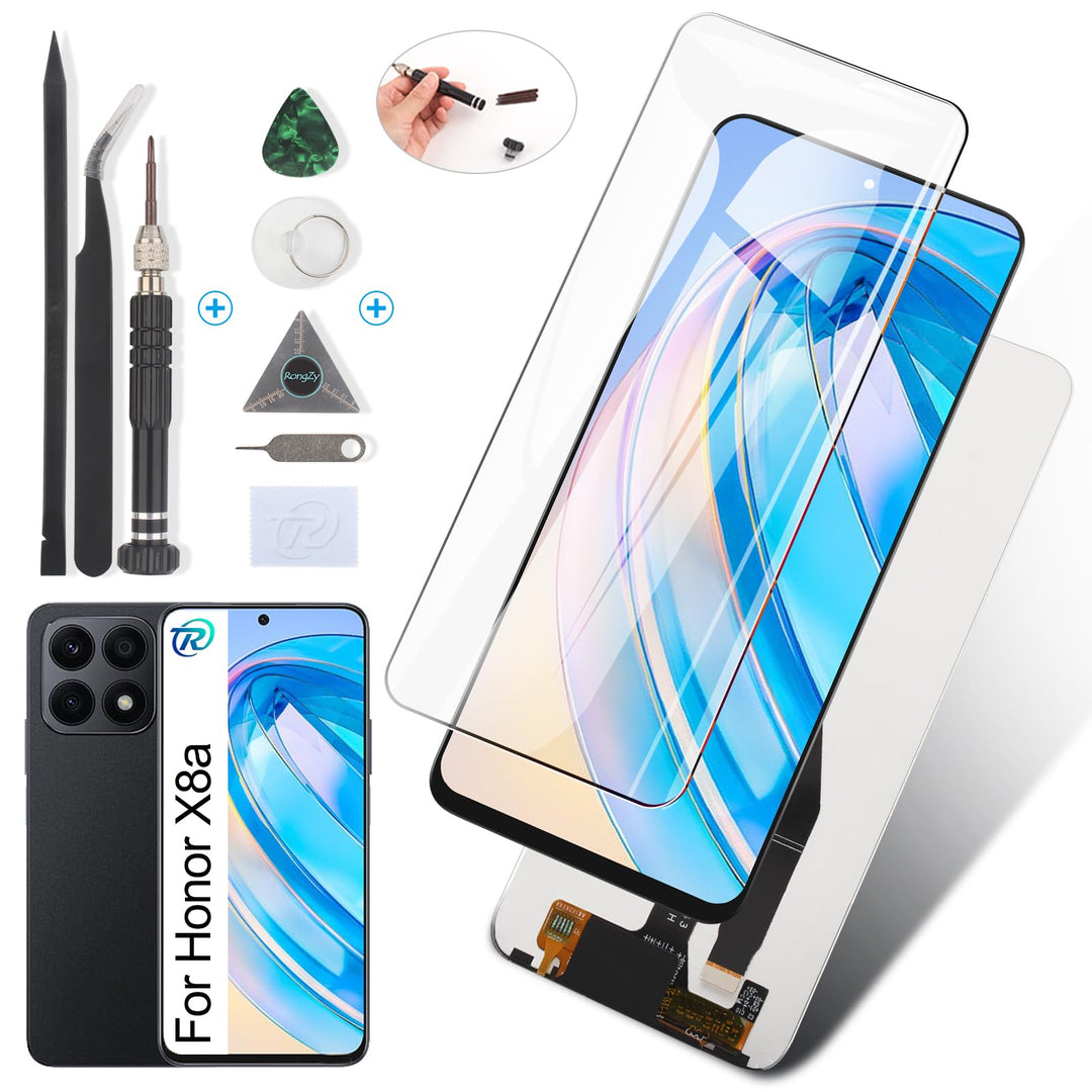 RongZy Display für Huawei Honor X8a 2023 CRT-LX1 LCD Bildschirmersatz Digitizer Touchscreen Montiert