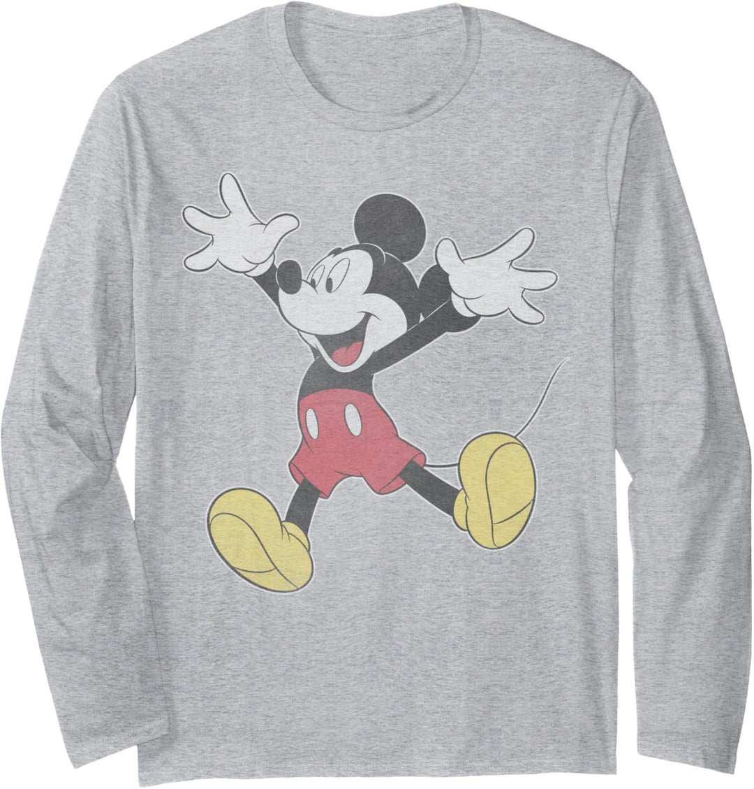 Disney Mickey And Friends Mickey Mouse Jump Portrait Langarmshirt