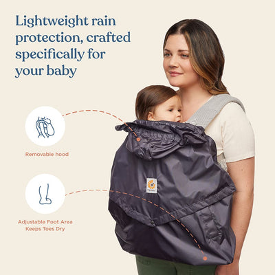 Ergobaby Windcover und Regencover, Windschutz und Regenschutz für alle Ergobaby Babytragen, wasserab