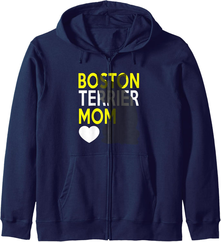 Boston Terrier Mutter Kapuzenjacke