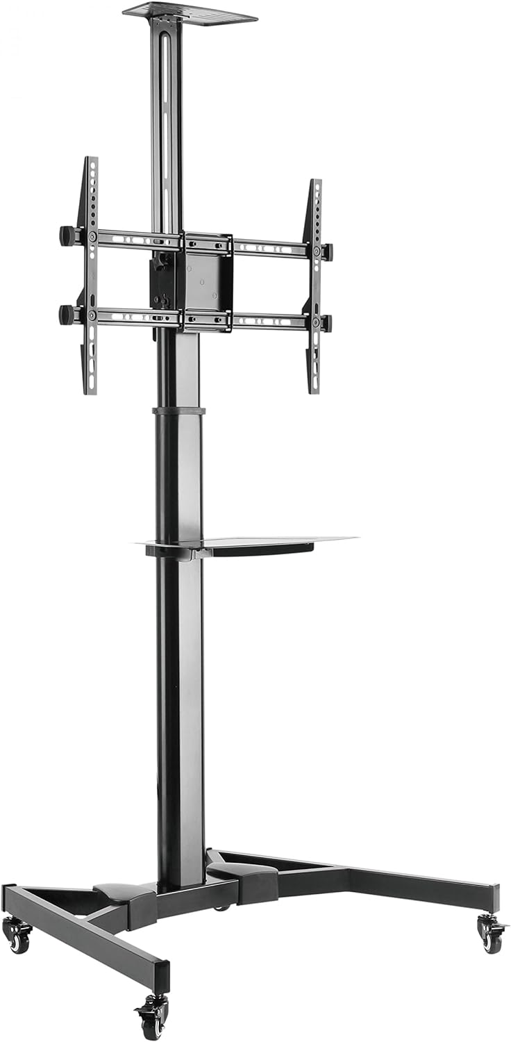 RICOO TV Ständer Rollbar Höhenverstellbar Universal für 40-75 Zoll, Fernsehständer mit Rollen FS0364