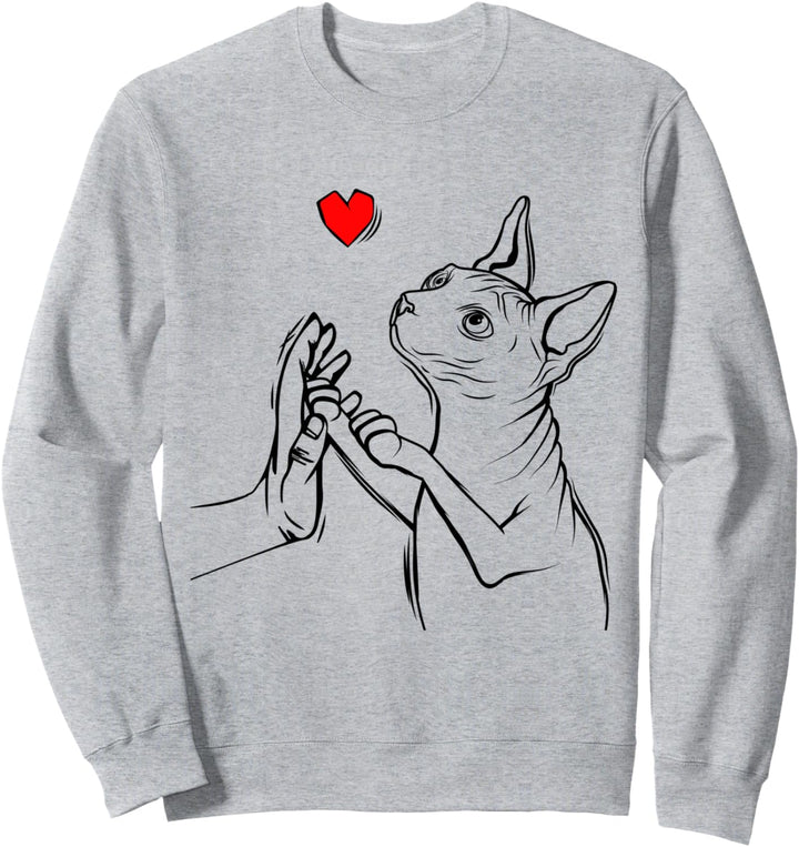 Sphynx Katze Liebe Sphinx Nacktkatze Sweatshirt