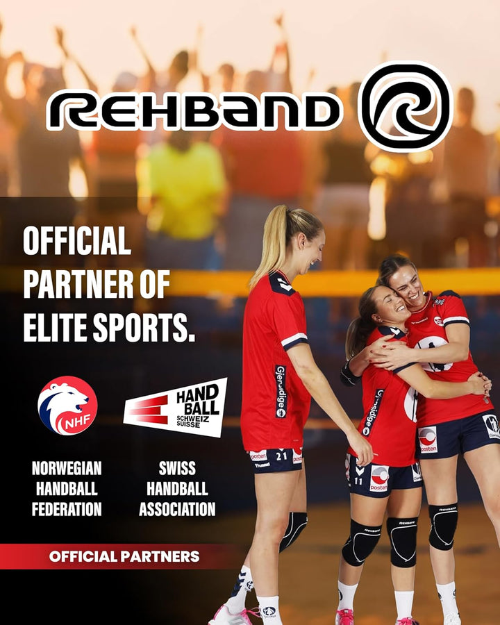 Rehband Knieschützer für Volleyball, Handball & Hallensport, Neopren Knieschoner komfortabel & engan