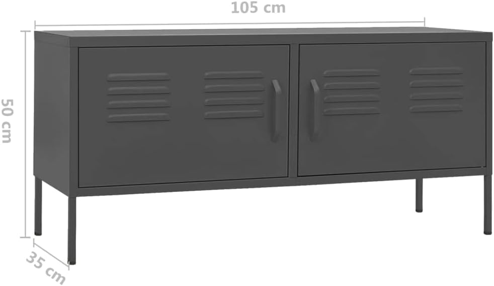vidaXL TV Schrank mit 2 Türen Lowboard TV Möbel Tisch Board Sideboard Fernsehtisch Fernsehschrank Hi