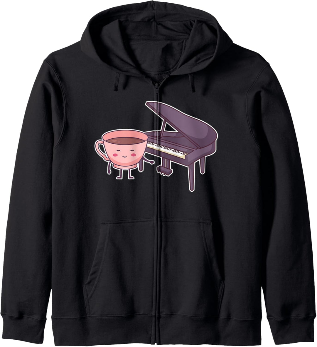Pianist Klavierspieler Tier Flügel Piano I Kaffee Tasse Kapuzenjacke